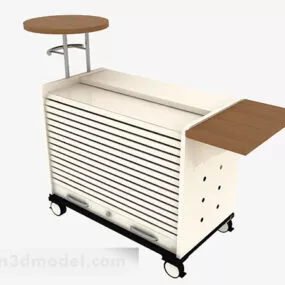 Light Yellow Dining Table 3d model
