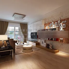 Living Room Design Interior V5 3d model