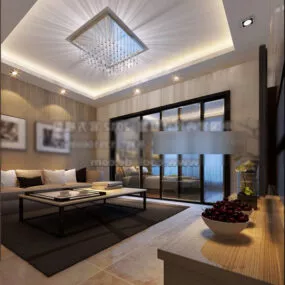 Living Room Modern Interior 3d model