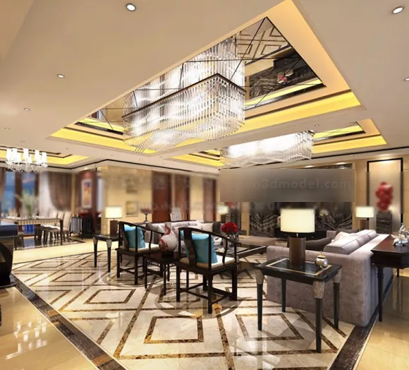 Luxury Ceiling Living Room Design Interior 3d model Luxury Ceiling Living Room Design Interior 3d model