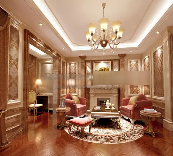 Living Room Classic Design Interior 3d model Living Room Classic Design Interior 3d model