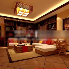 Living Room Interior V24 3d model