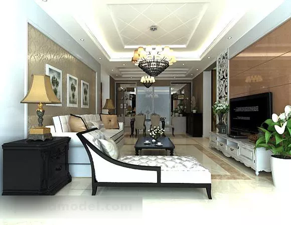 Living Room Coffee Table Interior 3d model Living Room Coffee Table Interior 3d model