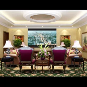 Living Room Furniture Interior 3d model