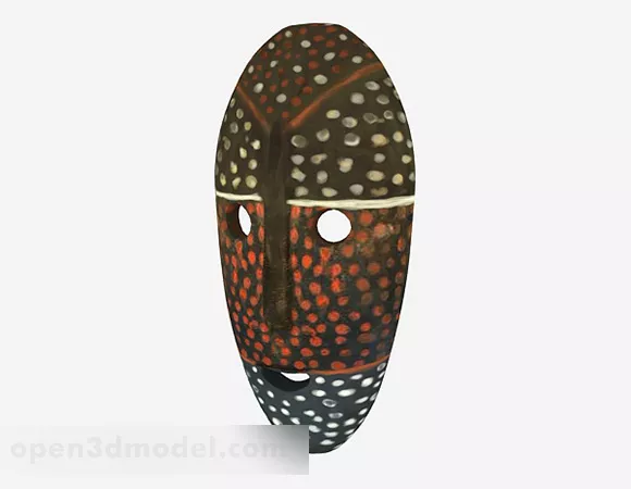 Fashion Mask With Texture 3d model