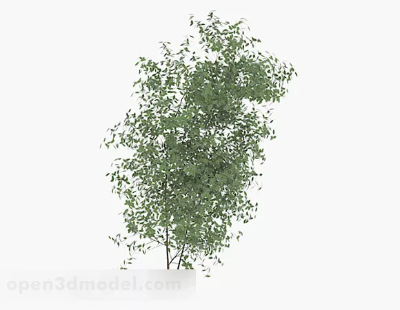 Low Green Branch 3d model Low Green Branch 3d model