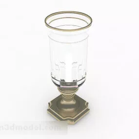 Luxury Crystal Candlestick Lamp 3d model