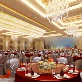 Luxury Dinning Room Interior 3d model