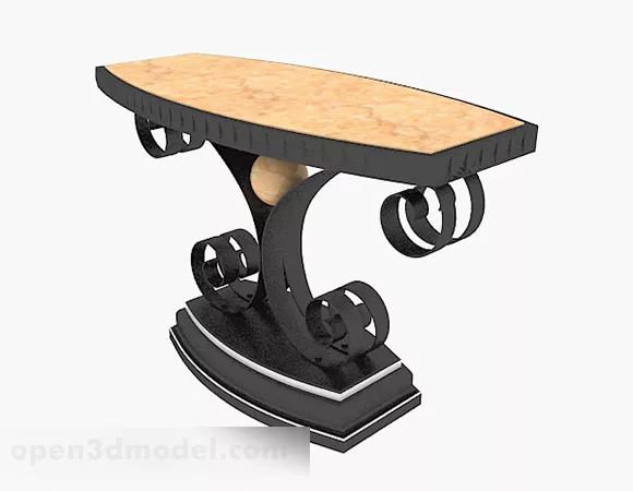 Marble Dining Table 3d model Marble Dining Table 3d model