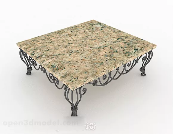 Marble Home Coffee Table 3d model Marble Home Coffee Table 3d model
