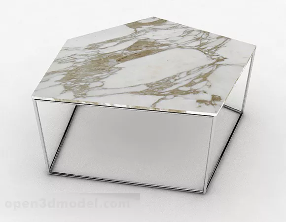 Marble Simple Coffee Table 3d model Marble Simple Coffee Table 3d model