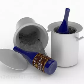 Metal Ice Bucket 3d model