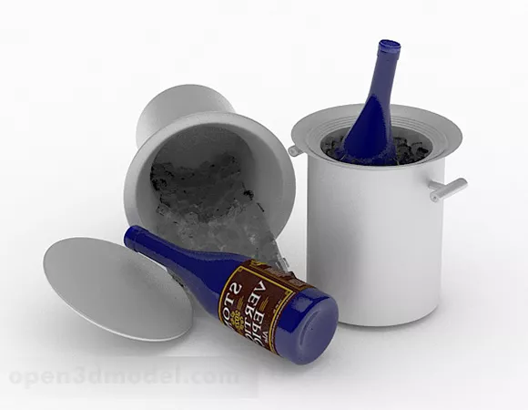 Plastic Bucket 3d model