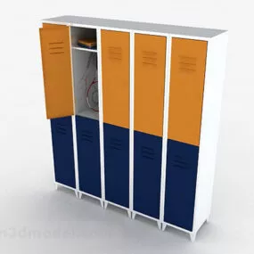 School Metal Locker 3d model