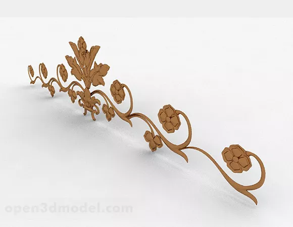 Metal Subway Art Iron Flower 3d model Metal Subway Art Iron Flower 3d model