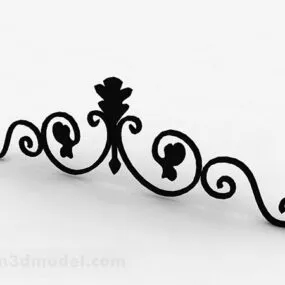 Metal Wrought Iron Flower 3d model