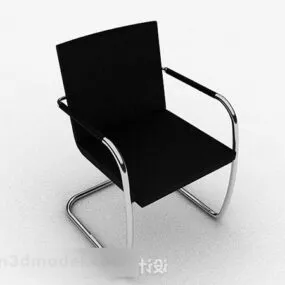 Modern Jinyue Black Metal Chair 3d model