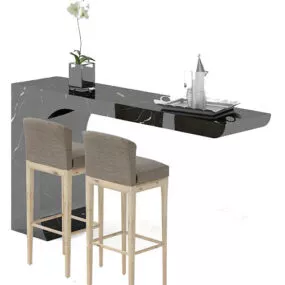 Furniture Modern Bar Counter 3d model