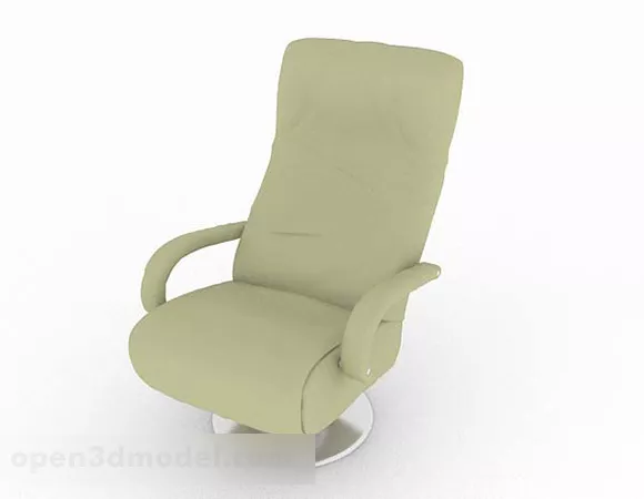 Modern Beige Relax Chair 3d model Modern Beige Relax Chair 3d model