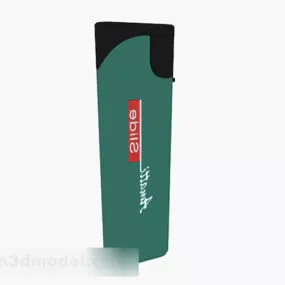 Modern Black And Green Lighter 3d model