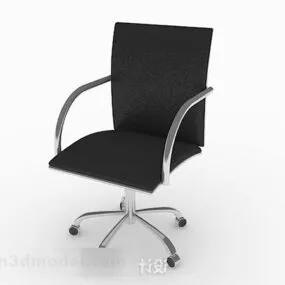 Modern Black Office Chair 3d model