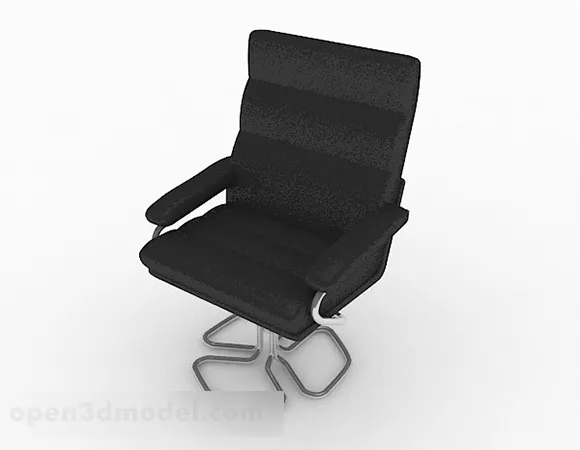 Modern Black Working Chair 3d model Modern Black Working Chair 3d model