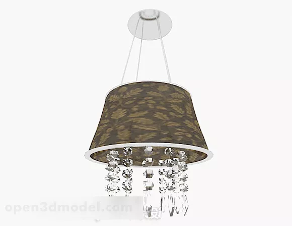 Modern Brown Pattern Crystal Chandelier 3d model Modern Brown Pattern Crystal Chandelier 3d model