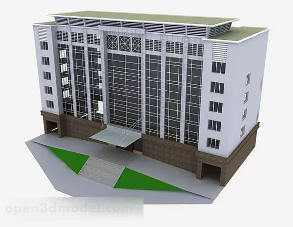 Modern Building 3d model Modern Building 3d model