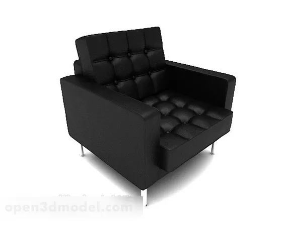 Modern Casual Black Single Sofa 3d model Modern Casual Black Single Sofa 3d model