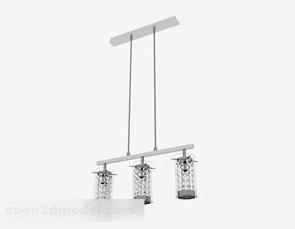 Modern Crystal Chandelier 3d model Modern Crystal Chandelier 3d model