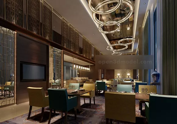 Modern Dining Space Interior V1 3d model Modern Dining Space Interior V1 3d model