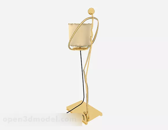 Supermarket Circle Shelf Counter 3d model