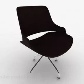 Modern Fashion Brown Home Chair 3d model