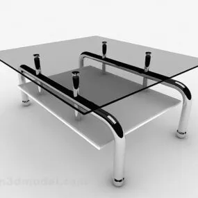 Modern Glass Coffee Table Furniture V1 3d model