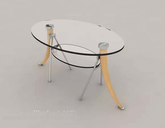Modern Glass Simple Coffee Table 3d model Modern Glass Simple Coffee Table 3d model