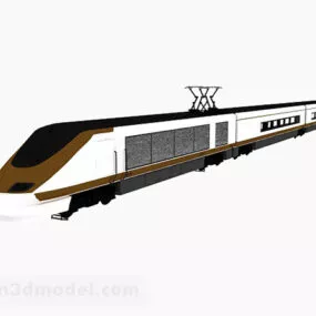 Modern High-speed Tram 3d model