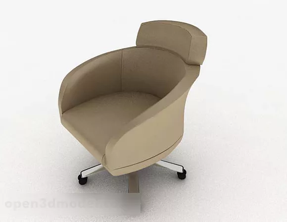 Modern Home Brown Chair 3d model Modern Home Brown Chair 3d model