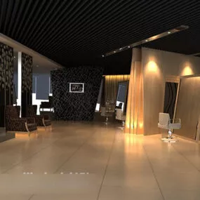 Modern Leisure Club Interior 3d model