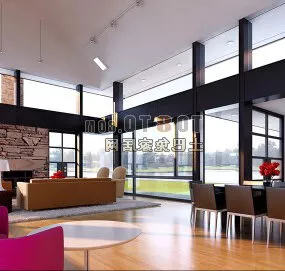 Modern Living Room Interior V29 3d model