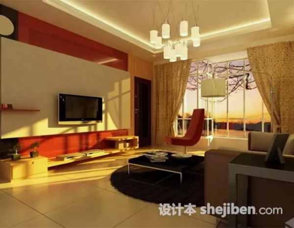 Modern Living Room Apartment 3d model Modern Living Room Apartment 3d model