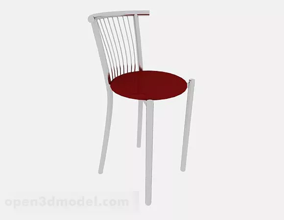 Modern Metal Simple Dinning Chair 3d model Modern Metal Simple Dinning Chair 3d model