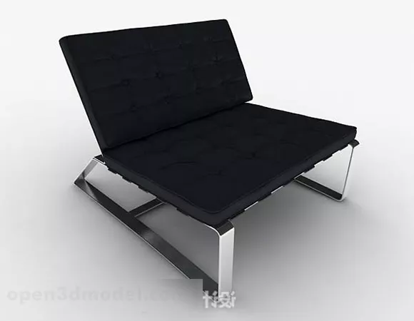 Modern Minimalist Black Home Chair V1 3d model Modern Minimalist Black Home Chair V1 3d model