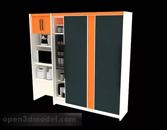 Modern Kitchen Minimalist Cabinet 3d model Modern Kitchen Minimalist Cabinet 3d model