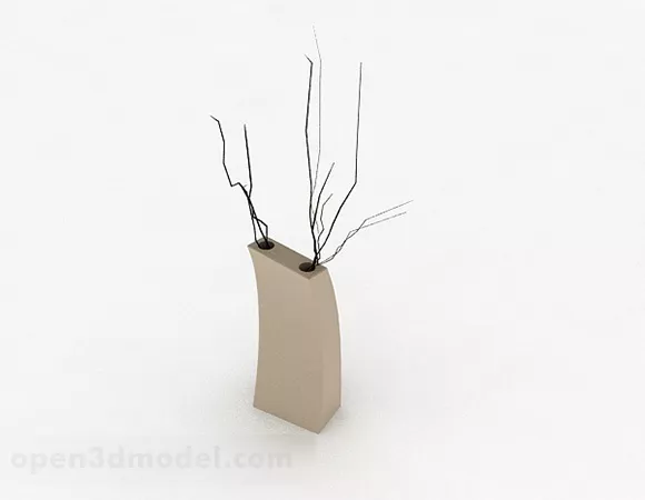 Minimalist Vase Decoration 3d model Minimalist Vase Decoration 3d model