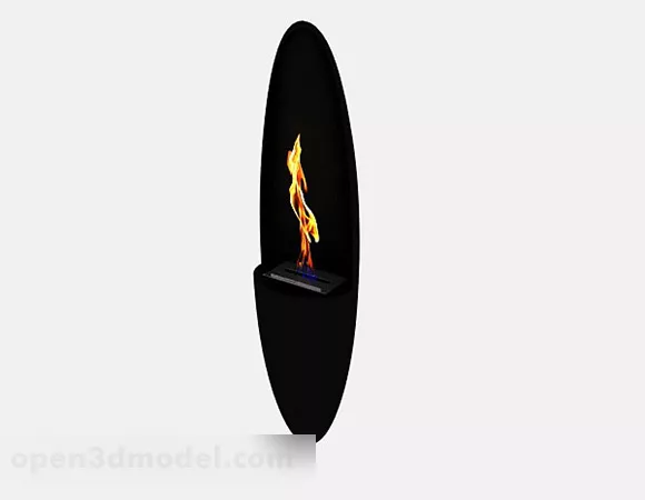 Minimalist Fireplace 3d model Minimalist Fireplace 3d model