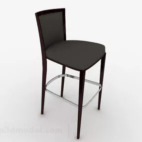 Modern Minimalist Gray High Chair 3d model