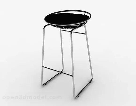 Modern Minimalist Round Bar Chair 3d model Modern Minimalist Round Bar Chair 3d model