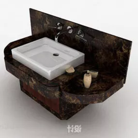 Modern Minimalist Washbasin 3d model