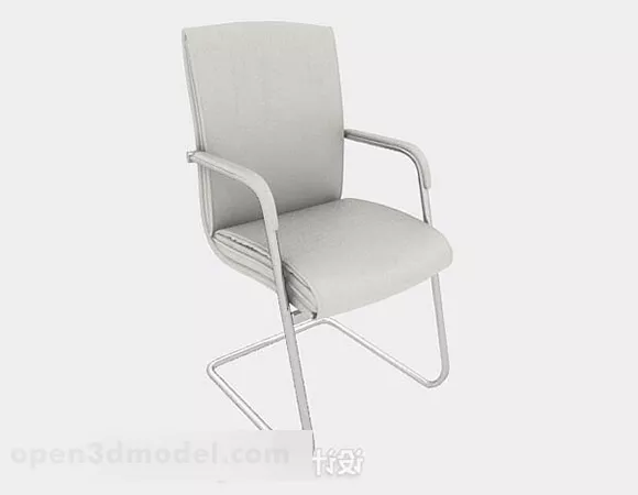 Modern Minimalist White Leisure Chair 3d model Modern Minimalist White Leisure Chair 3d model