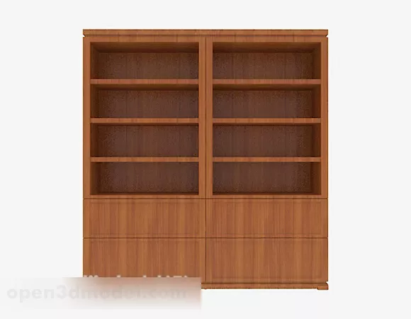 Modern Minimalist Wooden Display Cabinet 3d model Modern Minimalist Wooden Display Cabinet 3d model